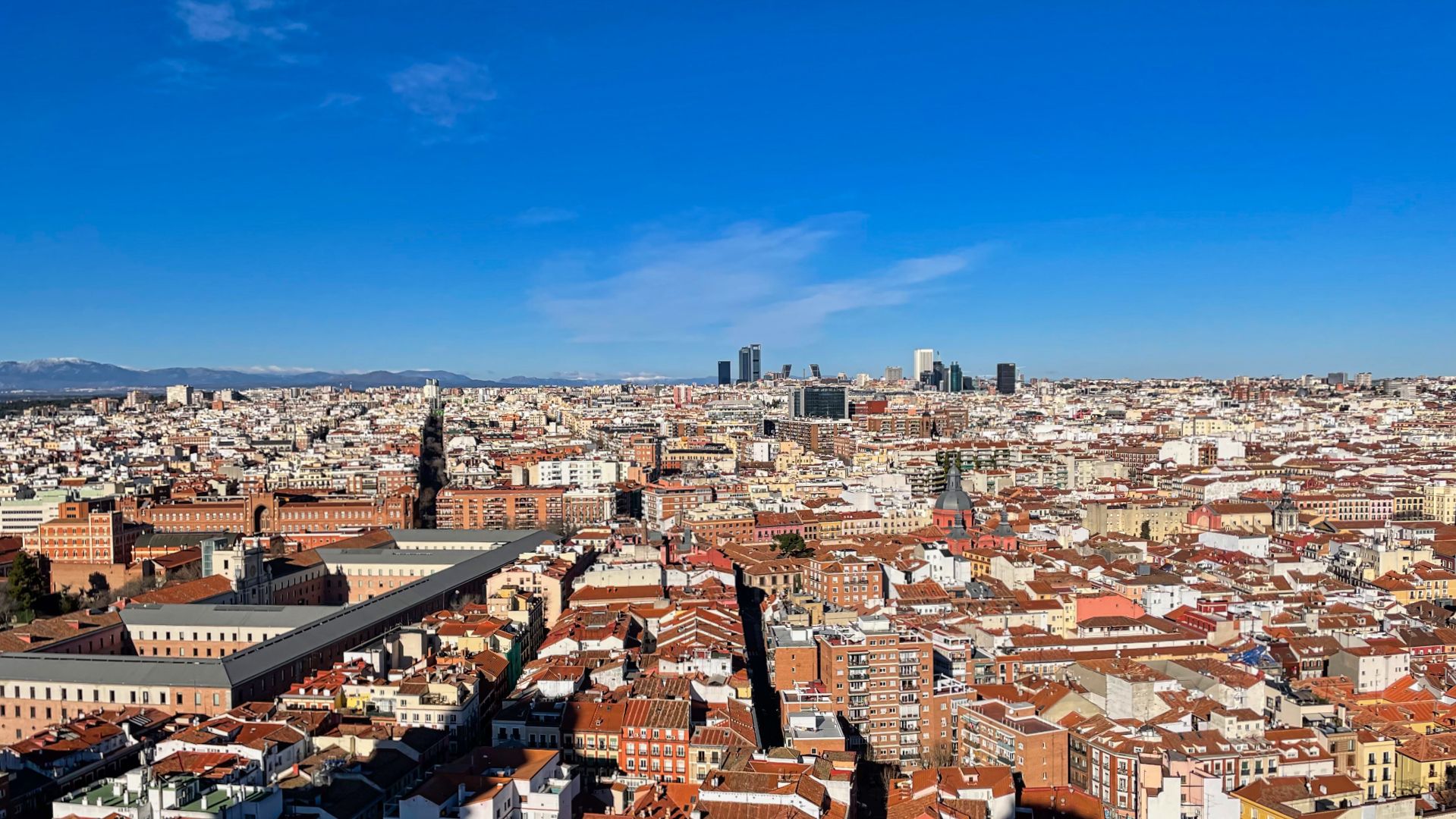 Vista de Madrid desde el mirador del hotel Riu