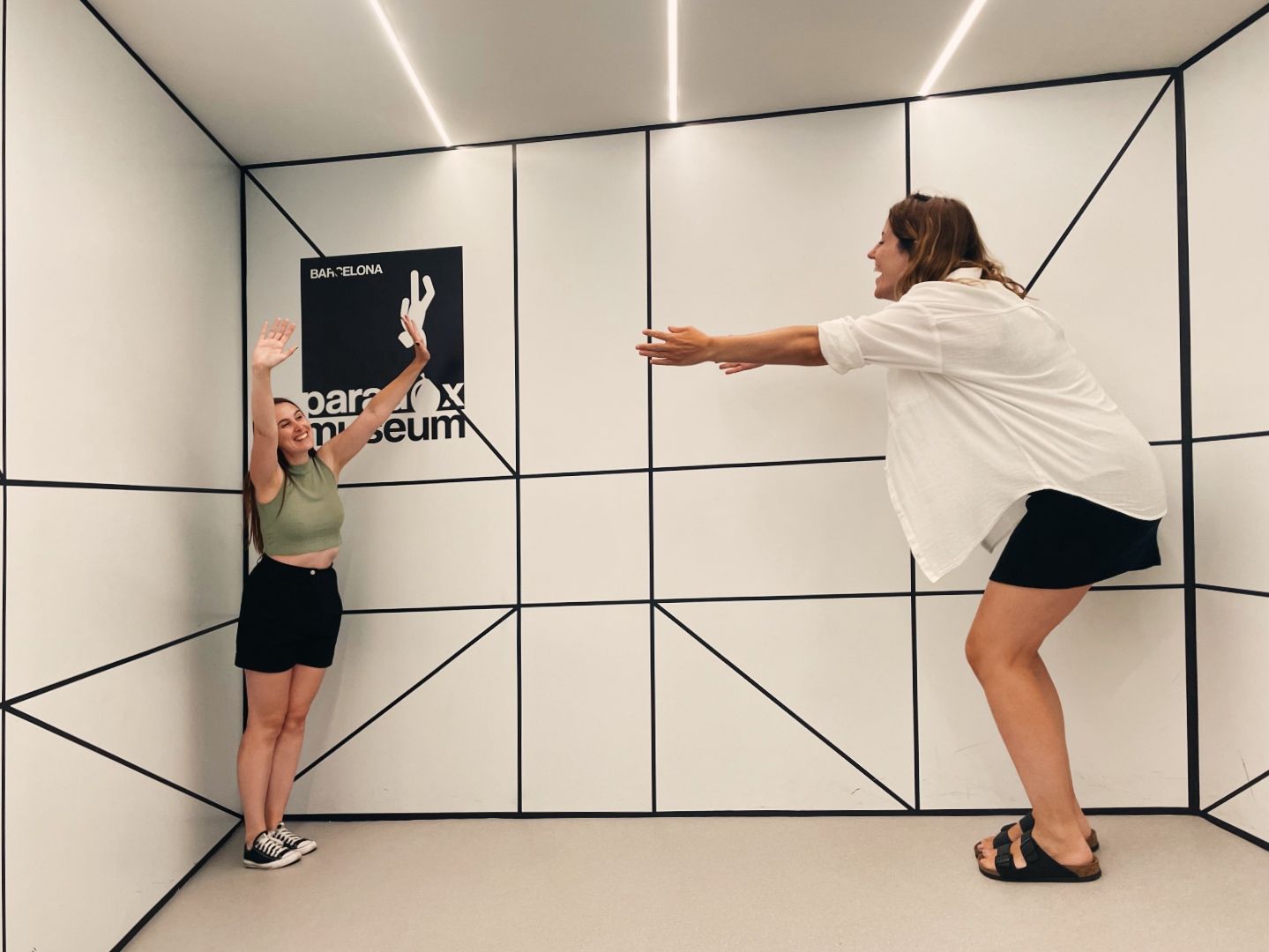 Ilusión óptica al Paradox Museum Barcelona